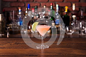 Refreshing Vodka Cosmopolitan Martini Cocktail