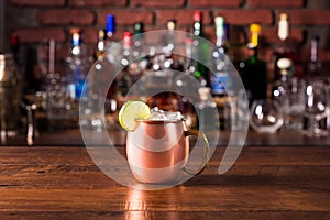 Refreshing Vodka Moscow Mule Cocktail