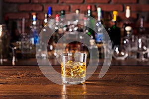 Refreshing Whiskey Rocks Cocktail