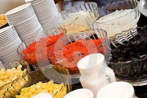 Refreshment dessert buffet