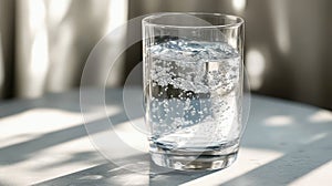 refreshment water in glass