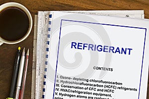 Refrigerant photo