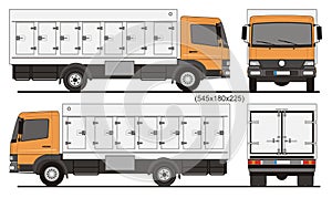 Refrigerated Truck 7 side doors