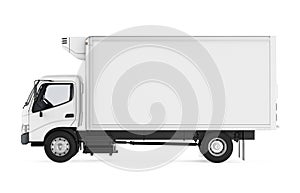 Refrigerated Truck Isolated