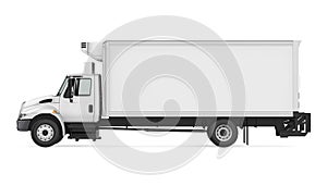 Refrigerated Truck Isolated