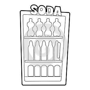 Refrigeration icon, outline style