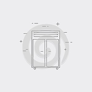 Refrigeration isolated line icon.