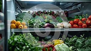 A refrigeration unit used for storing and preserving delicate fruits and vegetables