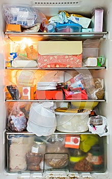 Refrigerator dirty photo