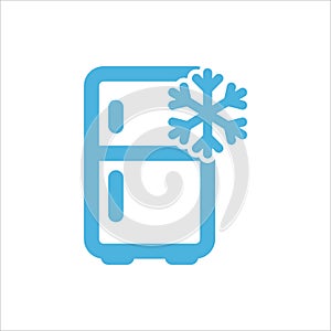 Refrigerator icon flat vector logo design trendy
