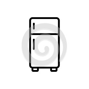 Refrigerator icon flat vector template design trendy