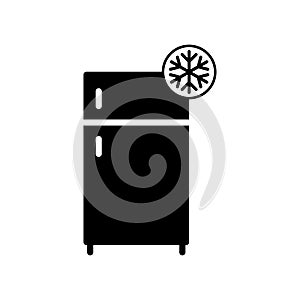 Refrigerator icon flat vector template design trendy