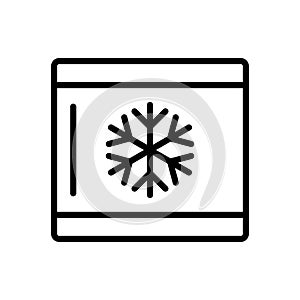 Refrigerator icon flat vector template design trendy