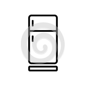 Refrigerator icon flat vector template design trendy