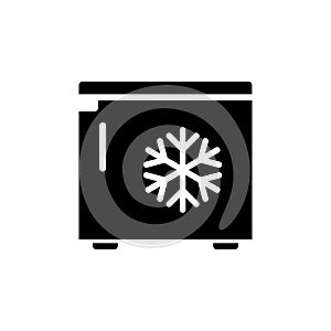 Refrigerator icon flat vector template design trendy