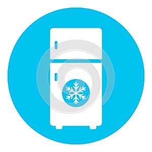 Refrigerator vector icon