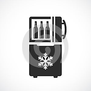 Refrigerator vector icon