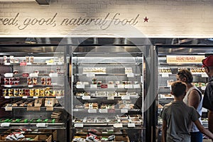 Refrigerators in a Pret a Manger cafe