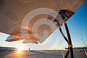 Refueling of the airplane