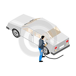 Refuelling Car Icon