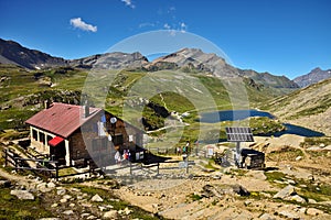 Refuge CittÃ  di Chivasso, in the Gran Paradiso National park - Italy