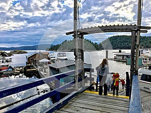 Refuge Cove, Desolation Sound, Canada - July 5th, 2018: A young