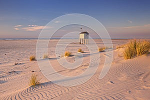 Refuge hut on Terschelling island in The Netherlands photo