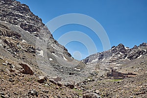 Refuge Toubkal in Atlas Mountins