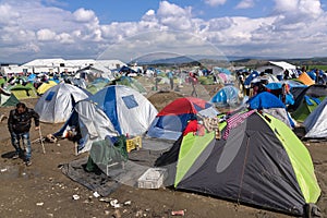 Refugee camp in Greece