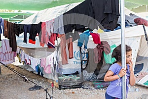 Refugee camp of Lagadikia, Greece