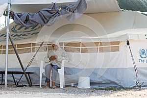 Refugee camp of Lagadikia, Greece