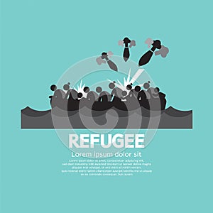 Refugee Graphic Symbol. photo