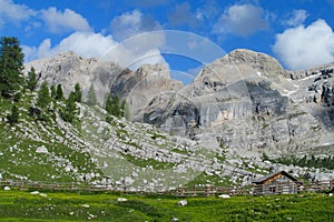 Refugio, refuge mountain hut in the Alps photo