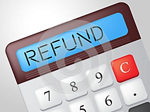 Refund Calculator Means Reimbursement Refunding And Return