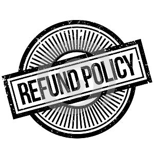 Refund Policy rubber stamp