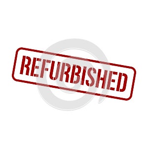 Refurbished Stamp, Refurbished Square Sign