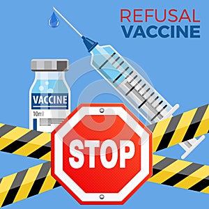 Refusal of Vaccination Concept
