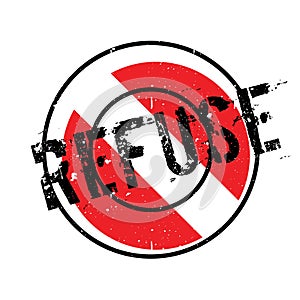 Refuse rubber stamp photo