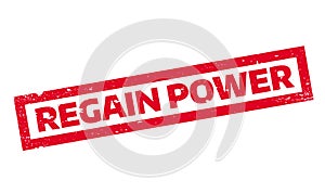 Regain Power rubber stamp photo