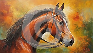 Regal Bay Horse with Bridle