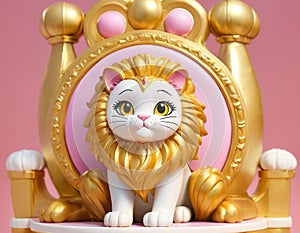 Regal Lion Toy Throne