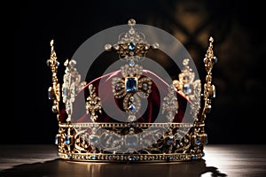 Regal Royal crown velvet. Generate Ai