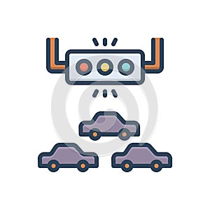 Color illustration icon for Regardless, nonchalant and transport photo