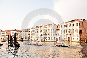 Regata storica in Venice photo
