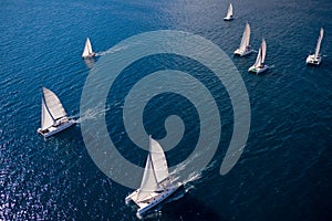 Regatta in indian ocean