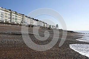 Regency architecture hastings beach sussex uk