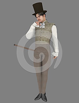 Regency with top hat