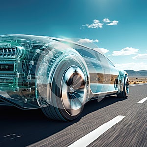 Regenerative braking system showcased in action, maximizing energy recapture