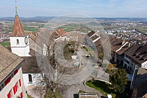 Regensberg city, panoramic aerial view