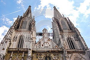 Regensburg Cathedral in Regensburg,Germany